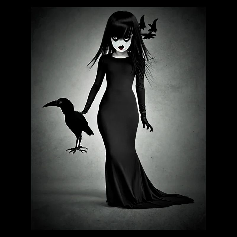 Krähe Prinzessin - Gothic Emo Soft Goth