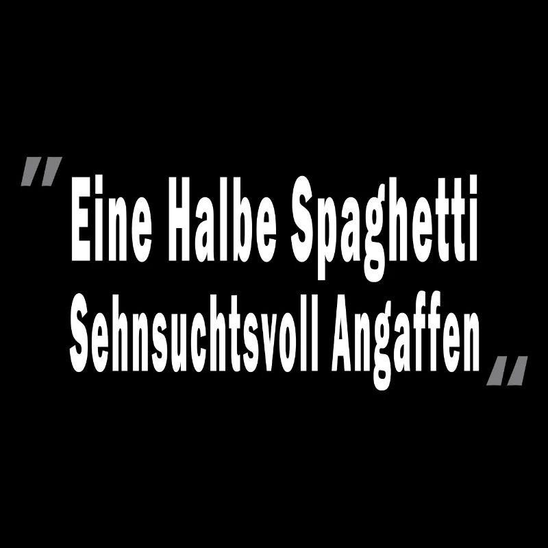 Eine Halbe Spaghetti Sehnsuchtsvoll Angaffen