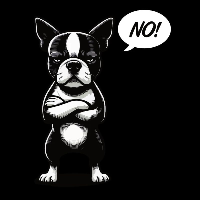 Pas de Boston Terrier Boston Propriétaire d’un Boston terrier