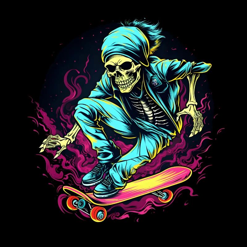 Skateboard skeleton neo