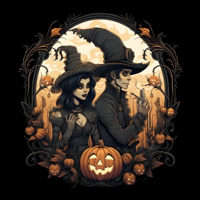 Halloween Hexen Paar