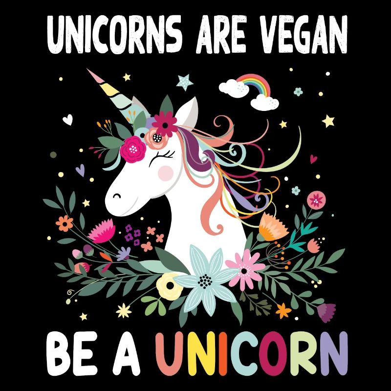 Licorne végétalienne végétalienne végétalienne
