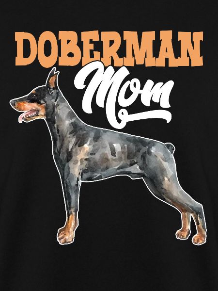 Dobermann Hund Dobermann Mutter