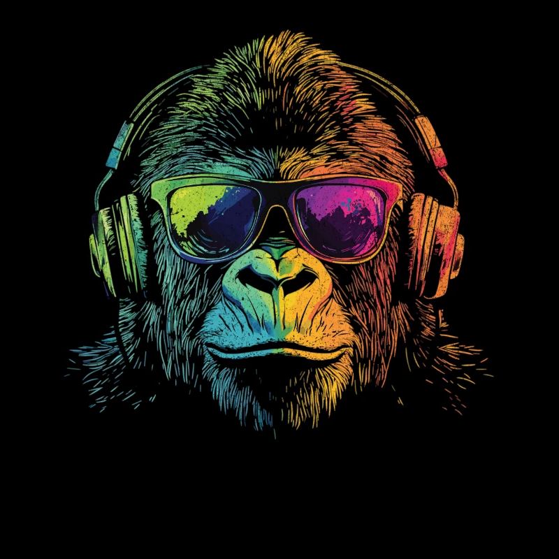 Cooler Affe Mit Sonnenbrille