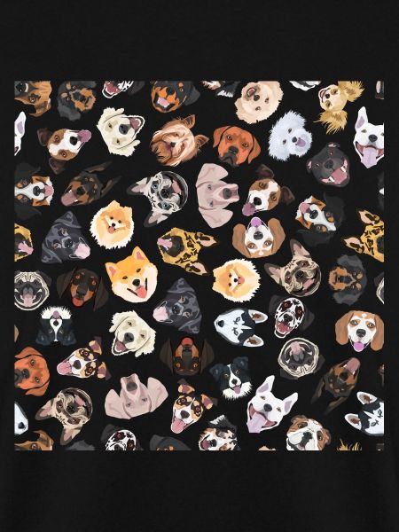 Fröhliche Illustration mit Hunden