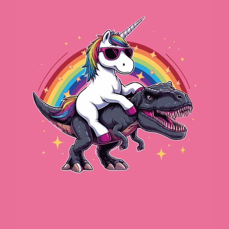 Einhorn-Dinosaurier-T-Rex-Geschenk für Mädchenspaß