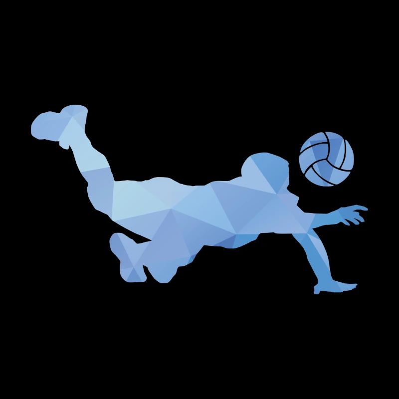 Volleyball Silhouette Dive Geschenk