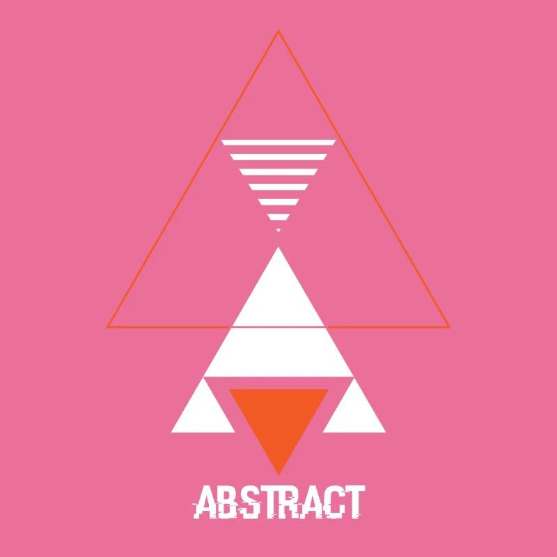 Triangle Art Geometry Abstract Gift