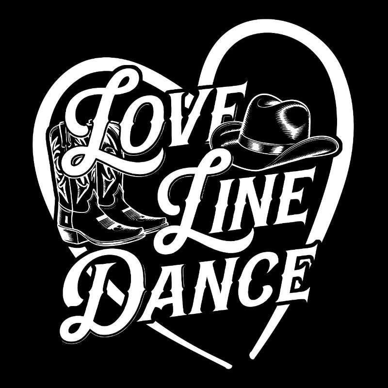 Love Line Dance ich liebe Line Dancing mit Herz