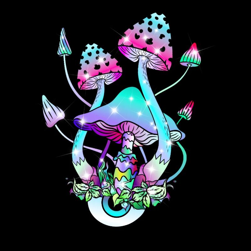 Magic Mushroom Pilz Augen Kunst