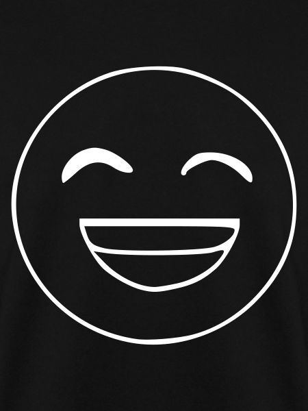 Emoji grinning sketch white