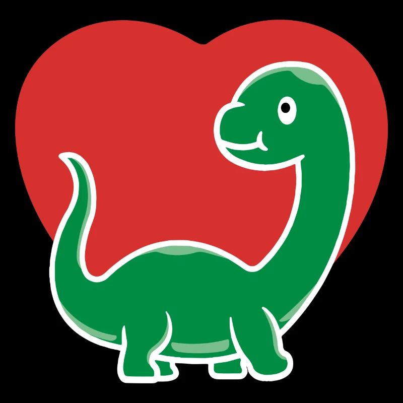 DINO HERZ Dinosaurier Liebe