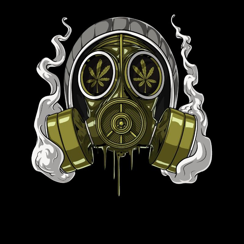 Weed Stoner Gasmaske