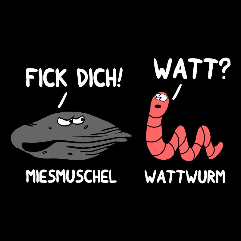 Miesmuschel Wattwurm