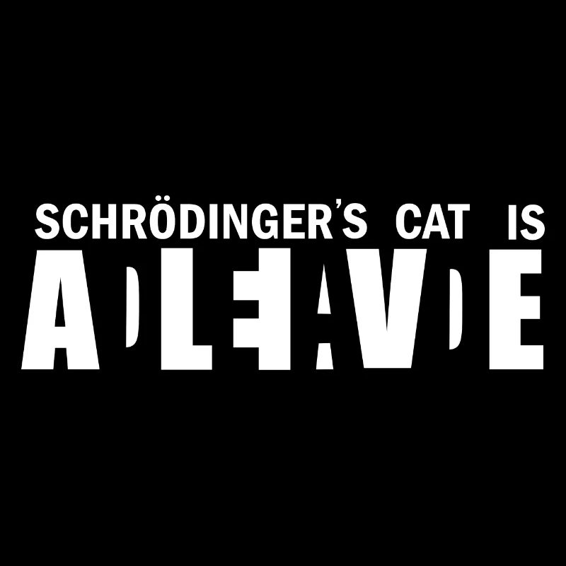 Schrödinger's cat Dead and Alive gift
