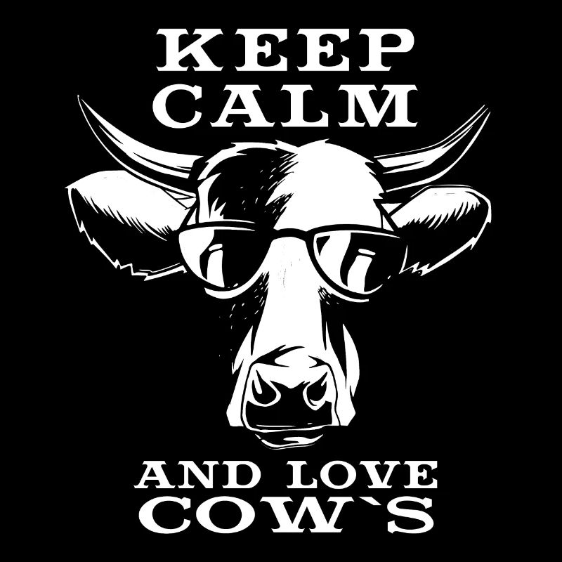 Keep Calm and Love Cow´s Cooles Kuh Motiv