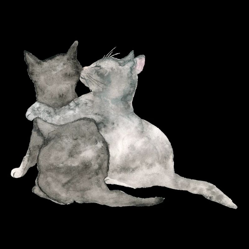 Katzen Aquarell