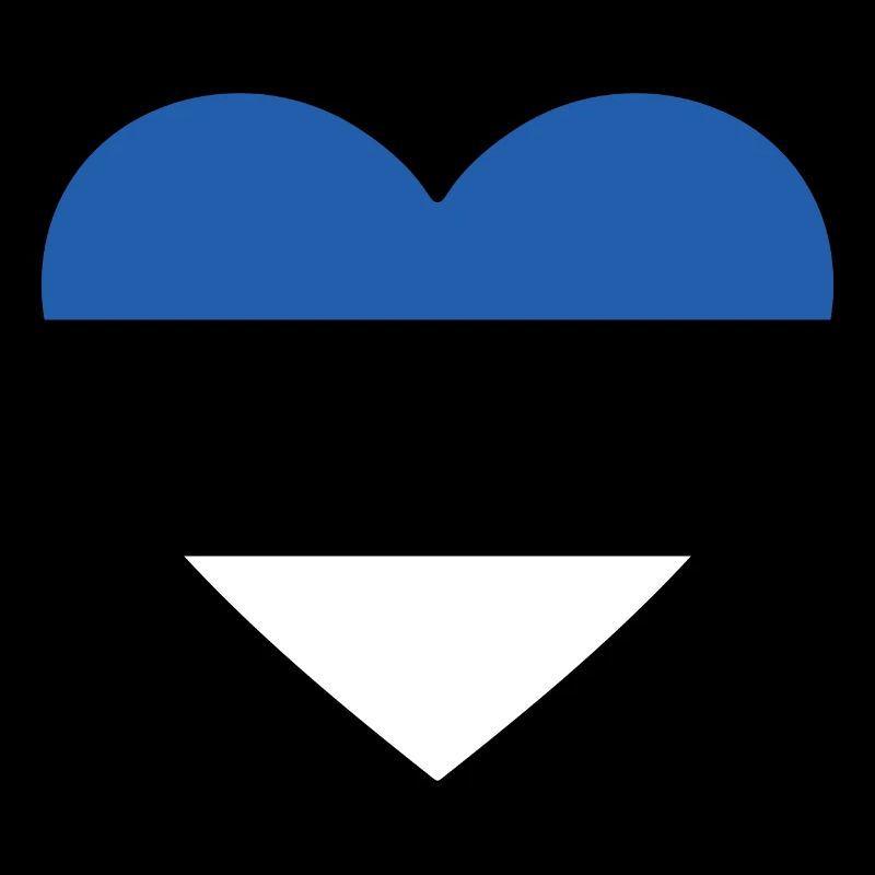 Estland Flagge Herz