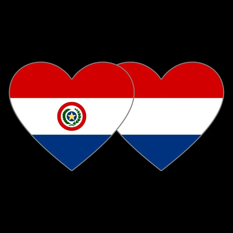 Paraguay Drapeau du cœur de Hollande