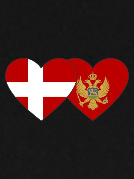Denmark Montenegro flag