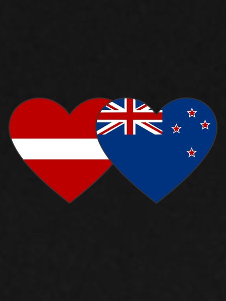 Lettland Neuseeland Flagge