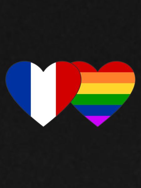 Frankreich Regenbogen Flagge