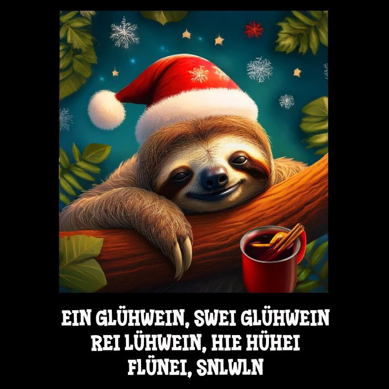 A mulled wine, two ... funny sloth christmas