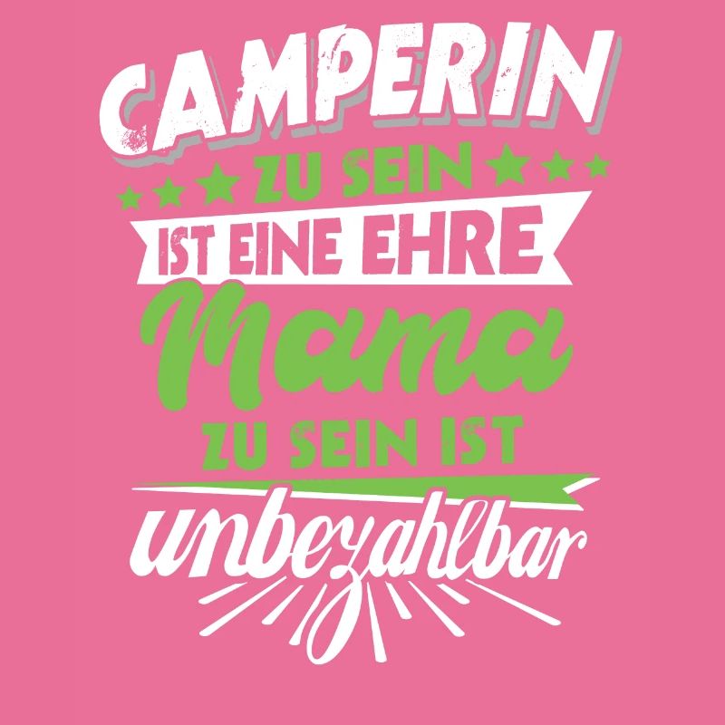 Mama camping Geschenk Muttertag Spruch camperin