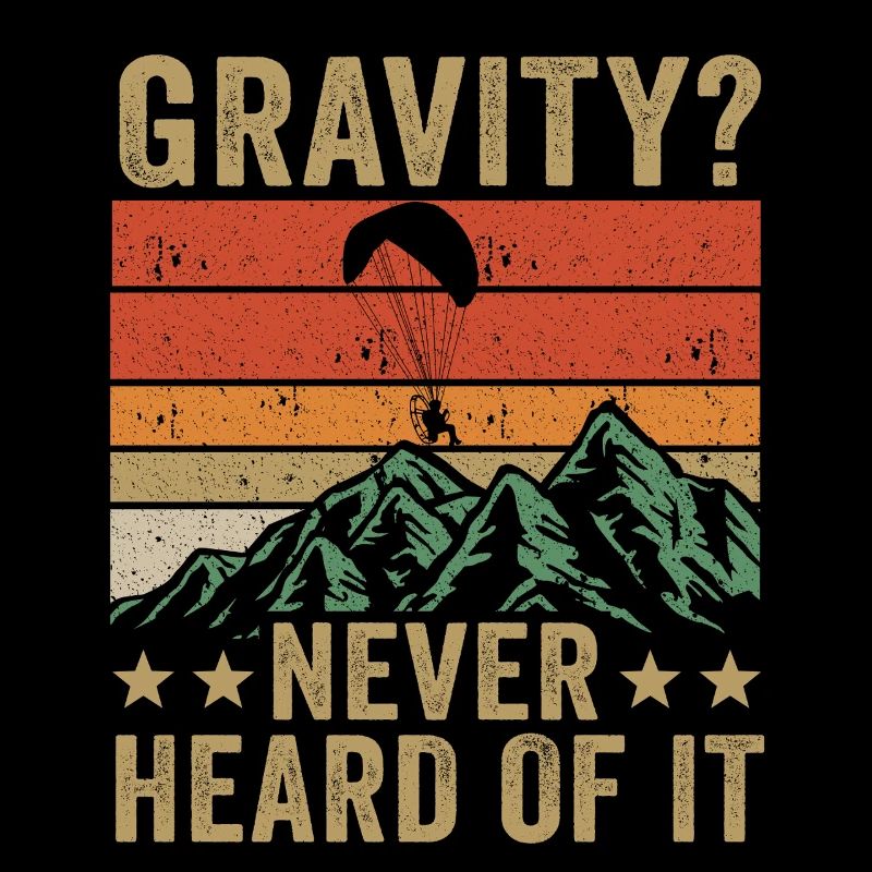 Mème hilarant de gravité de paramoteur