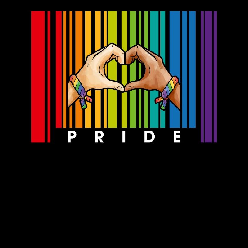 Homosexuell Stolz Barcode LGBT Lesben Bisexuell Regenbogen Ha