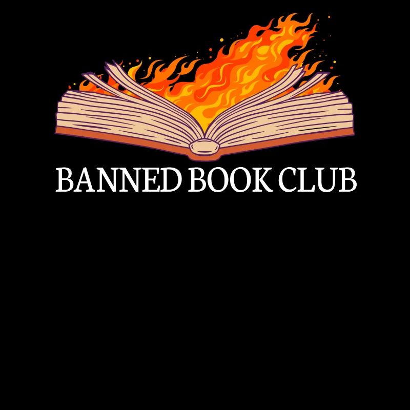 Verbotter Buchclub -Leser Ich lese verbotene B�che