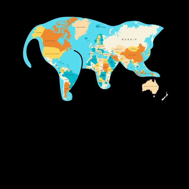 World ist eine Katze, die mit der australischen Ge