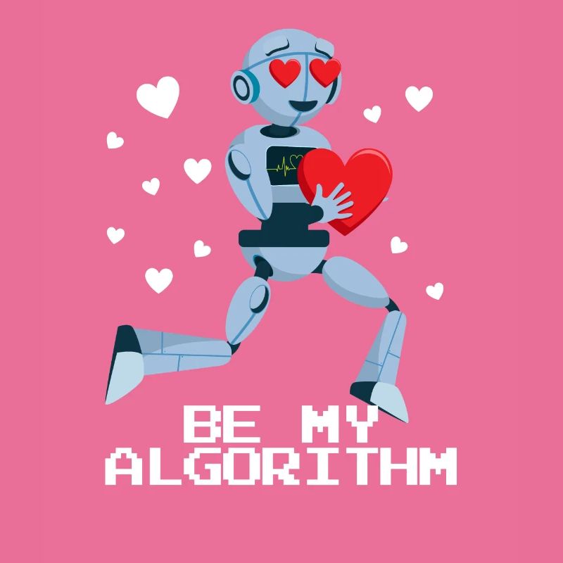 Sei mein Algorithmus -Roboter -Valentinstag -Ingen