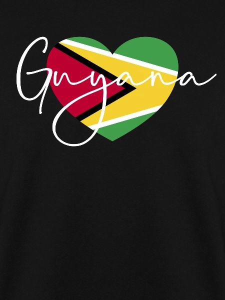 Guyana-Flaggen-Herz Stolzes Guyana-Guyana