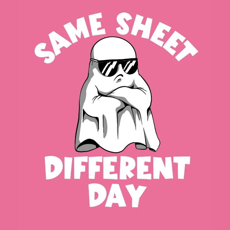 Halloween Ghost, Same Leaf, Different Day Ghosts