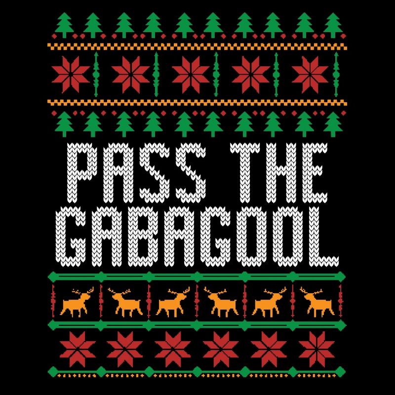 Übergeben Sie den Gabagool-Weihnachtspullover Gaba