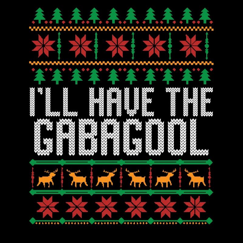 Ich werde den Gabagool-Weihnachtspullover Gabagool