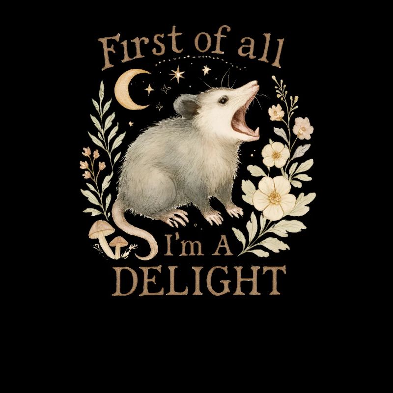 Zuallererst bin ich ein Delight-Opossum, ich bin e