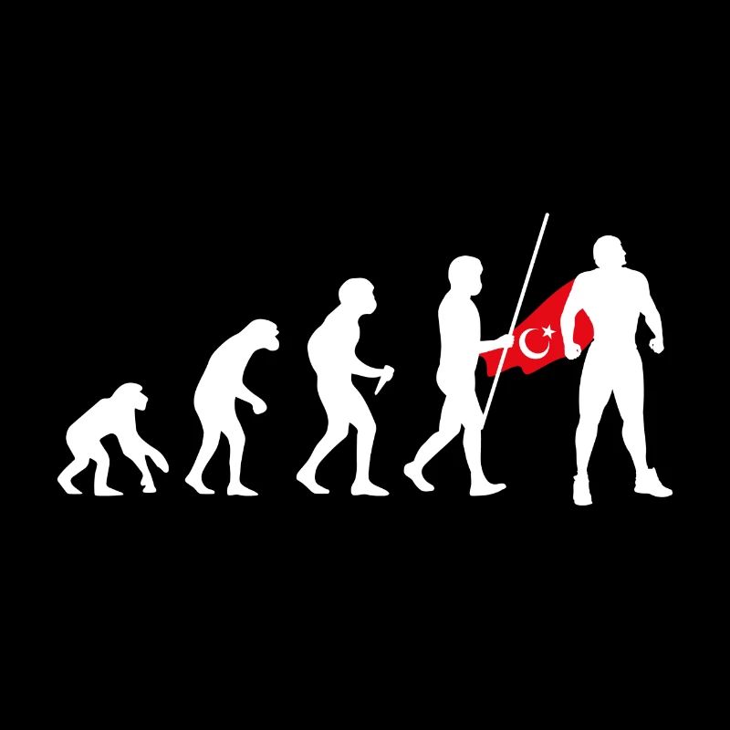 Turc Evolution Super-héros Drapeau turc Cape