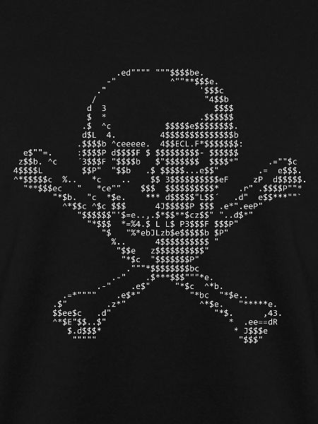 ASCII skull