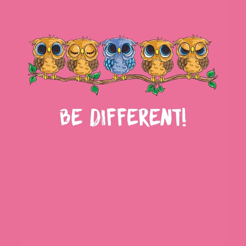 Be Different - Eule Spruch Owl Vogel - Süßes Eulen
