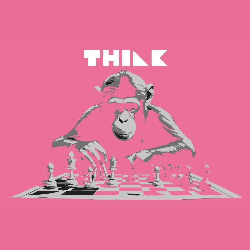 Think - Funny chess master.