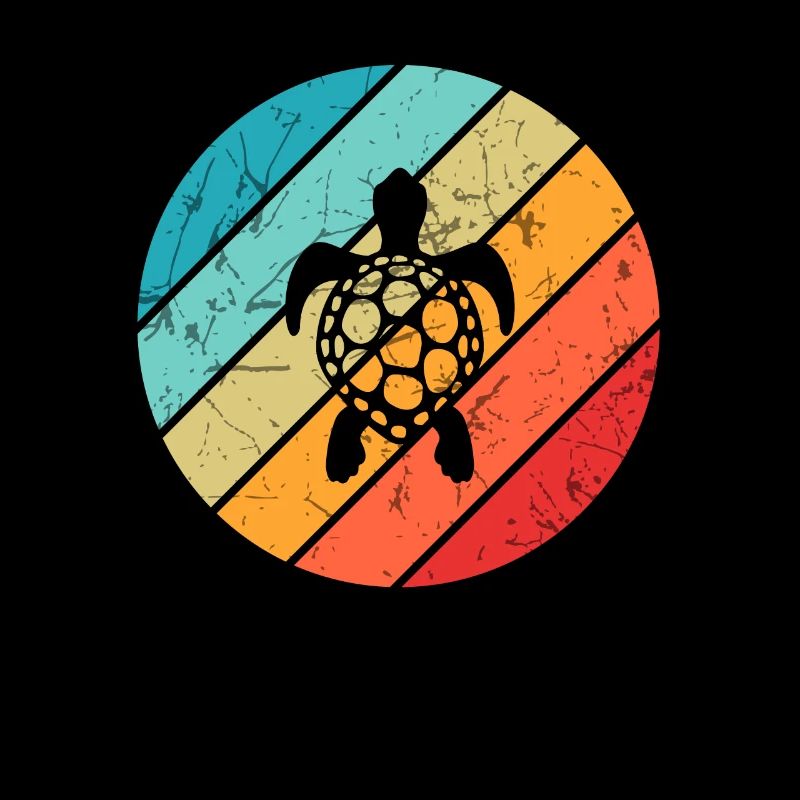 Turtle Retro Animal Sea Reptile Gift idea