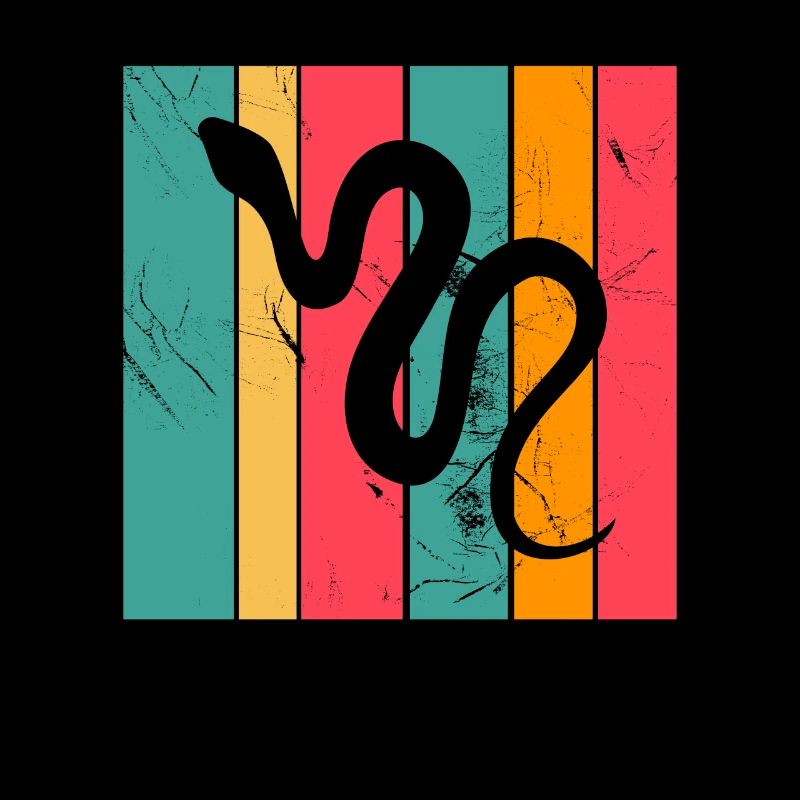 Snake Retro Reptile Python Gift idea