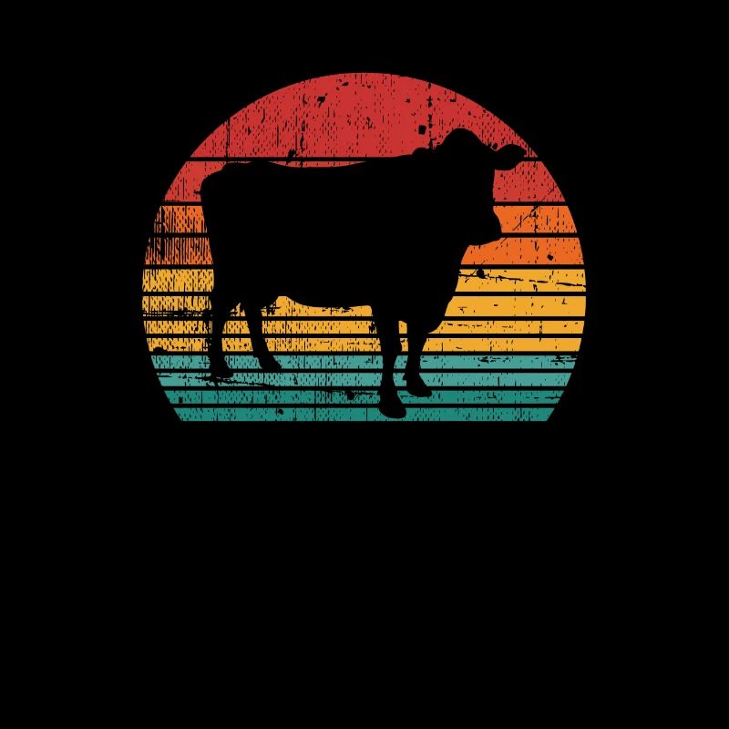 Kuh Landwirt Retro Geschenk