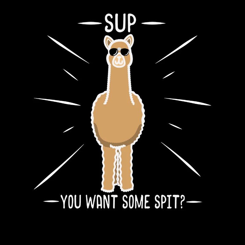 Attention spitting alpaca