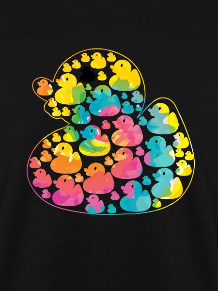 Regenbogen Ente - buntes Entchen