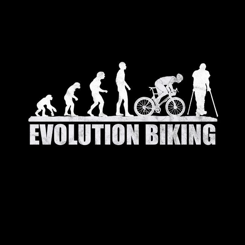 Fahrrad Evolution Radler Radfahrer