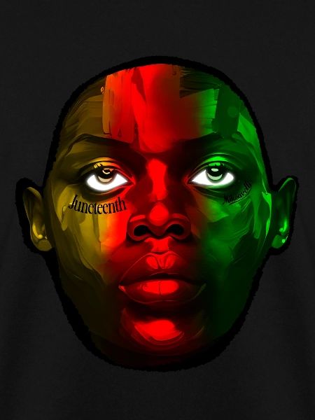 Juneteenth Face Tattoo