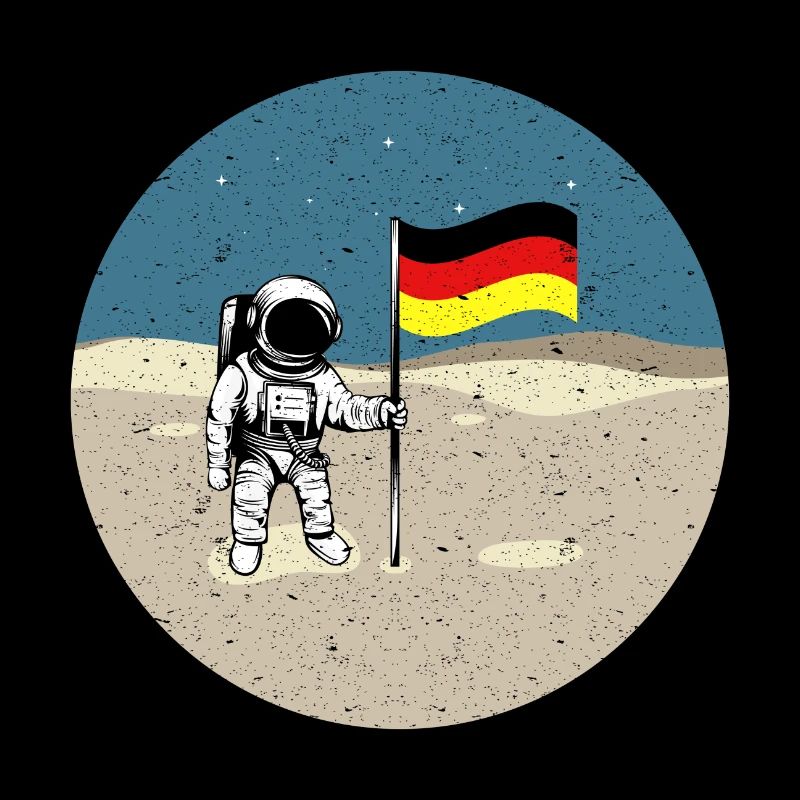 German Moon Landing German Astronaut Moon